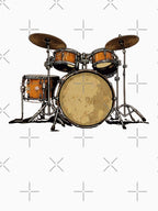 Drums Drummer Band Drumset Retro Vintage Drum Set 70s 80s Shirt