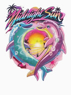 Vintage Zara Larsson Midnight Sun Dolphin Graphic Retro Pop Concert Shirt