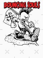 Line Art Style Punk Boy - Punk Rock Band Shirt
