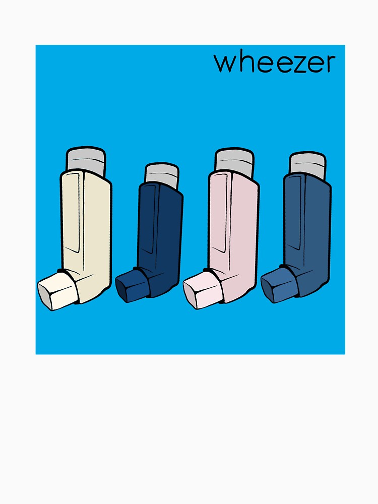 Wheezer Blue Album Weezer But They're Asthma Puffers Shirt