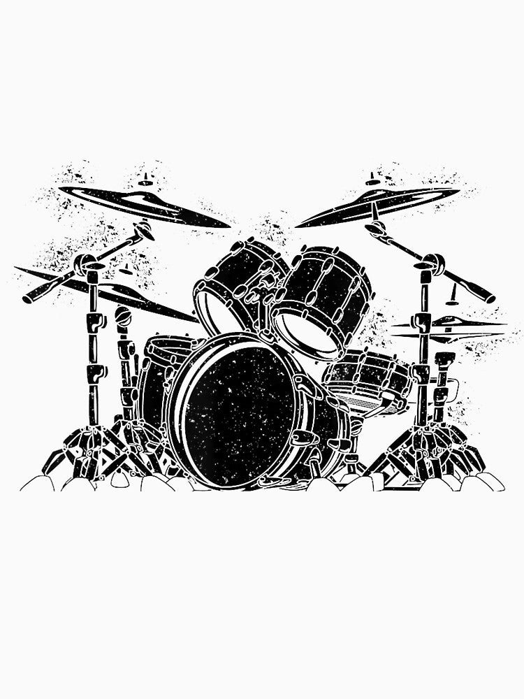 Retro Vintage Drum Set Drummer Shirt