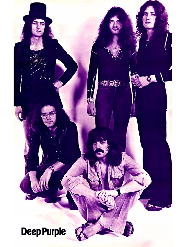 Deep Purplee Legend Group In 70s - Vintage Psychedelic Style Shirt