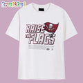 Raise the Flags Tampa Bay Buccaneers 50th Anniversary Legend 1976-2025 T Shirt