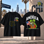 Rat Fink American Flag White T-Shirt