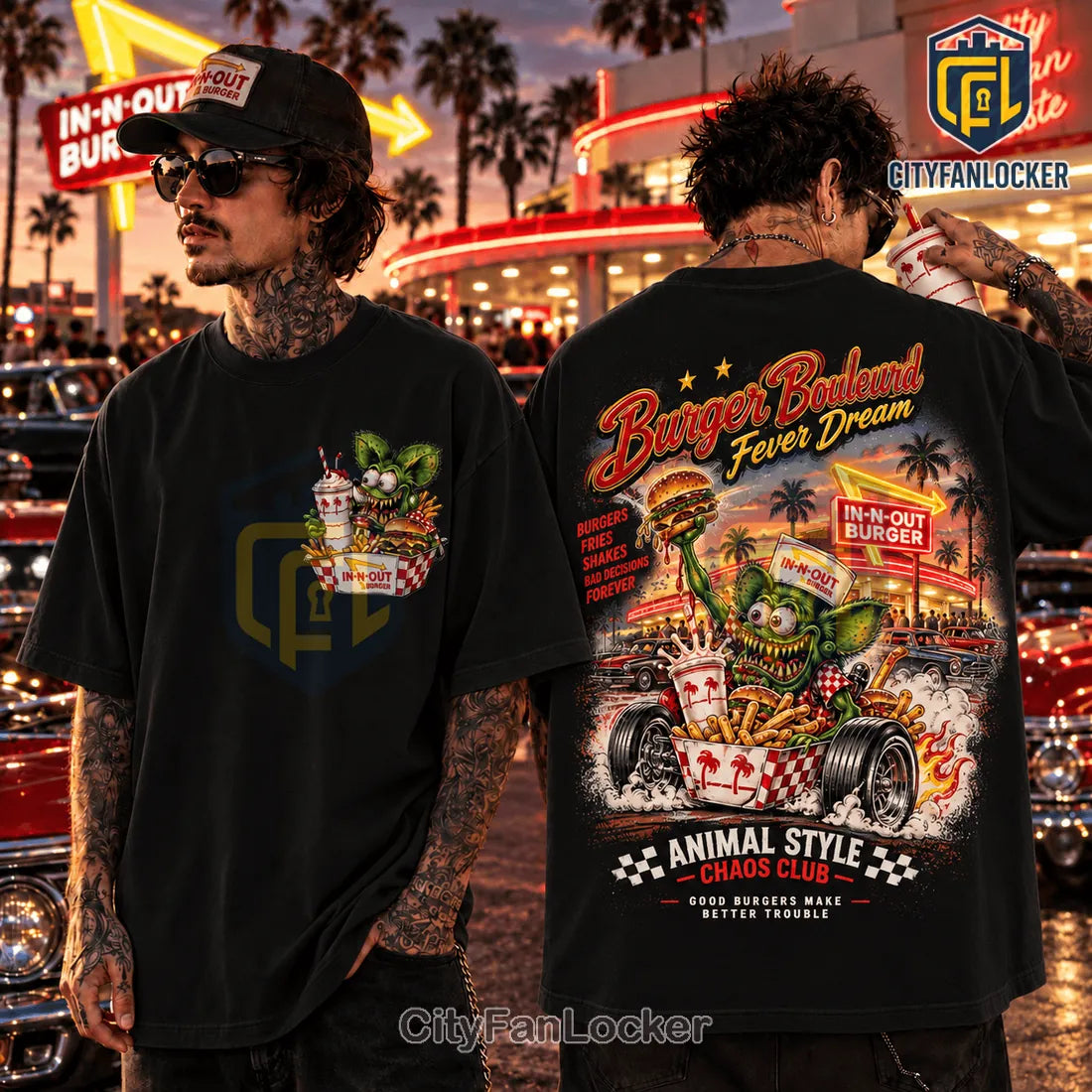 Rat Fink Burger Boulevard Fever Dream T-Shirt