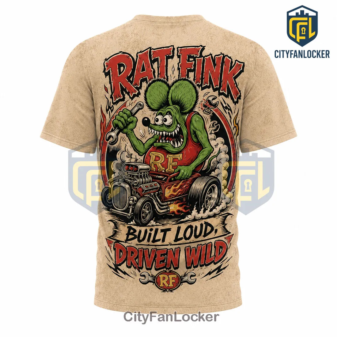 Rat Fink Hot Rod Legend Vintage Kustom Kulture T-Shirt