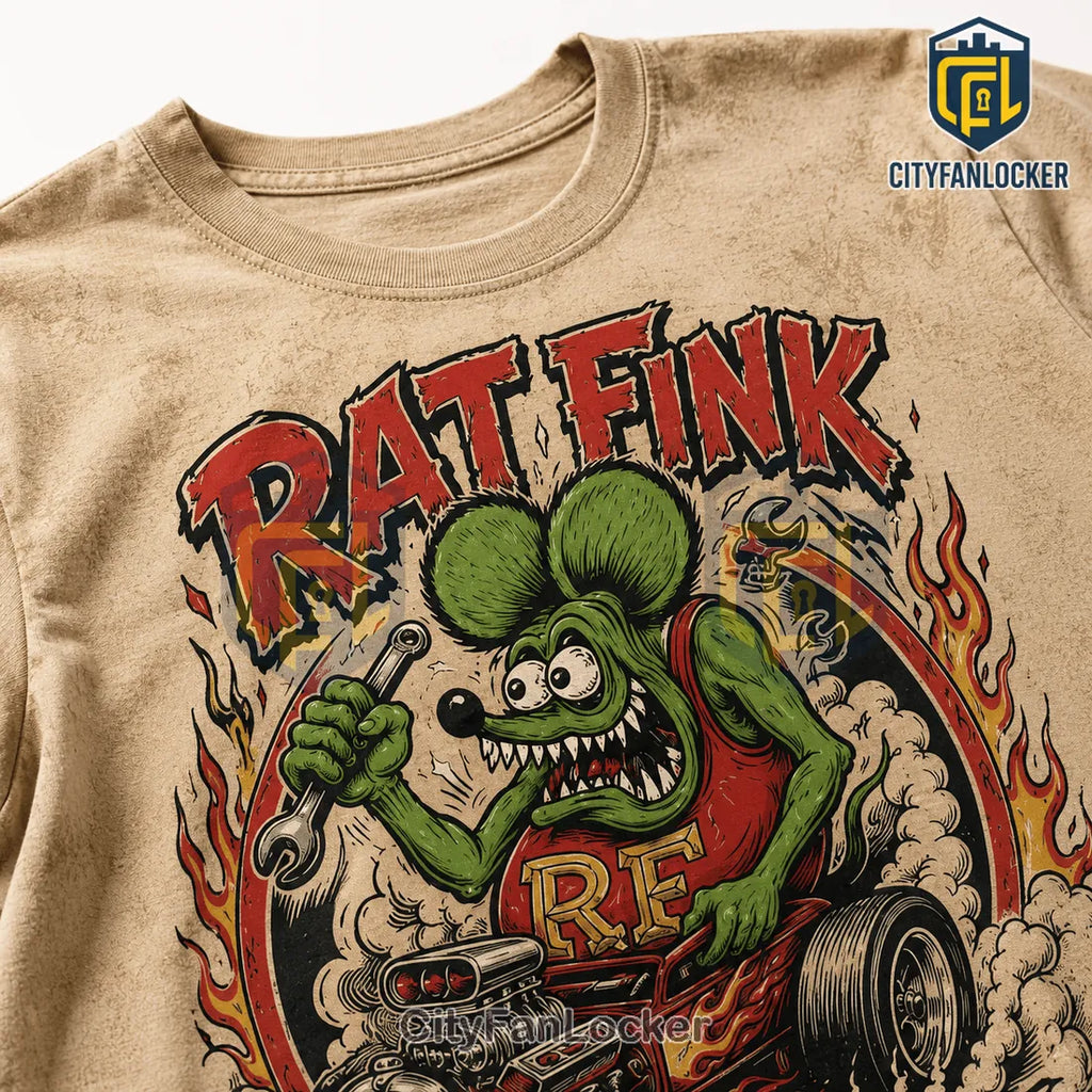 Rat Fink Hot Rod Legend Vintage Kustom Kulture T-Shirt