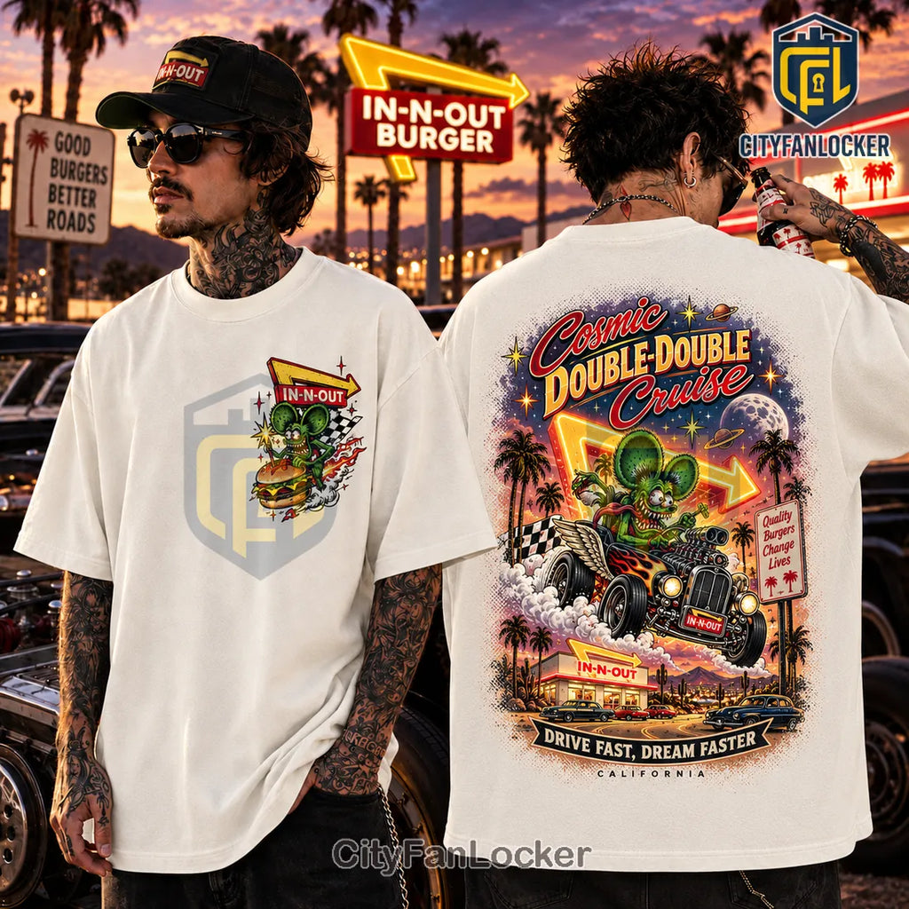 Rat Fink In-N-Out Burger Cosmic Cruise T-Shirt
