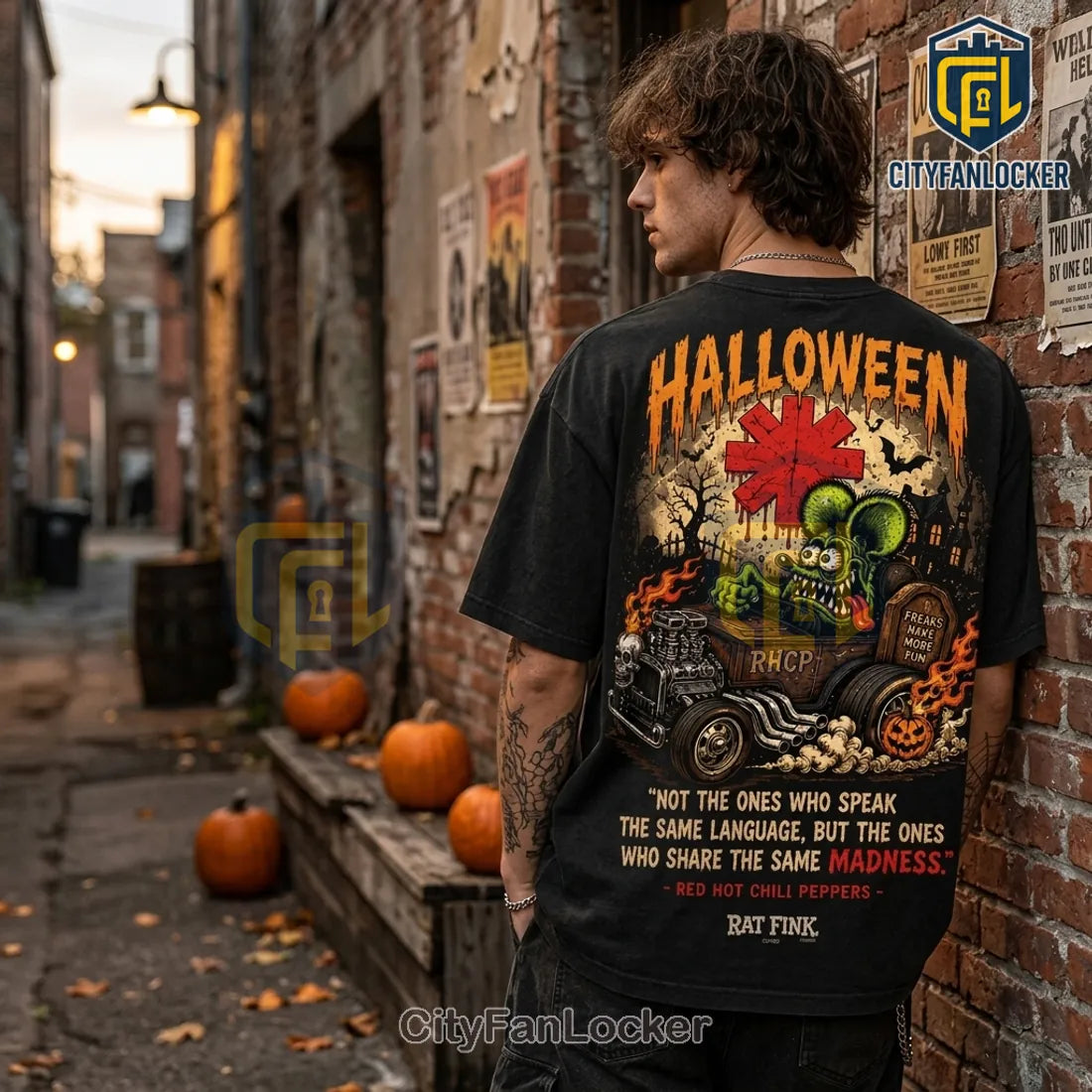 Rat Fink x Red Hot Chili Peppers Halloween T-Shirt