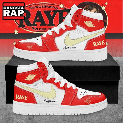 RAYE This Tour May Contain New Music Tour 2026 Custom Red Air Jordan 1 Shoes , Music Air Jordan 1 Shoes