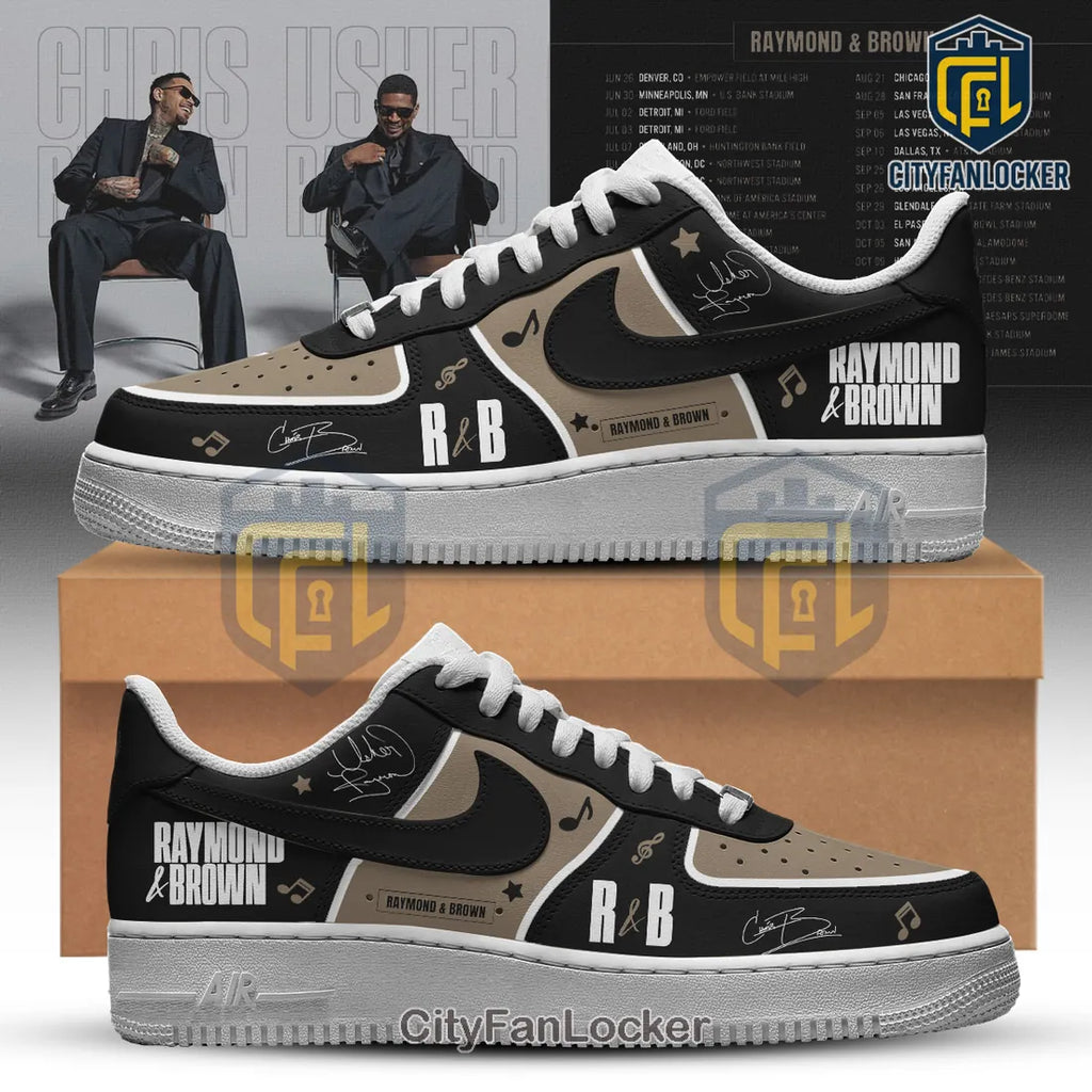 Raymond & Brown R&B Tour Limited Edition Air Force 1 Sneakers