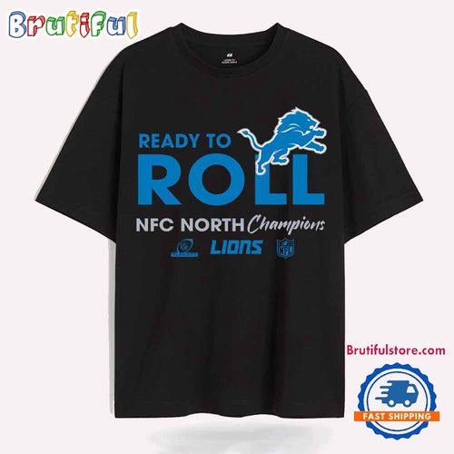 Ready To Roll Nfc North Division Champions 2024 Detroit Lions T Shirt