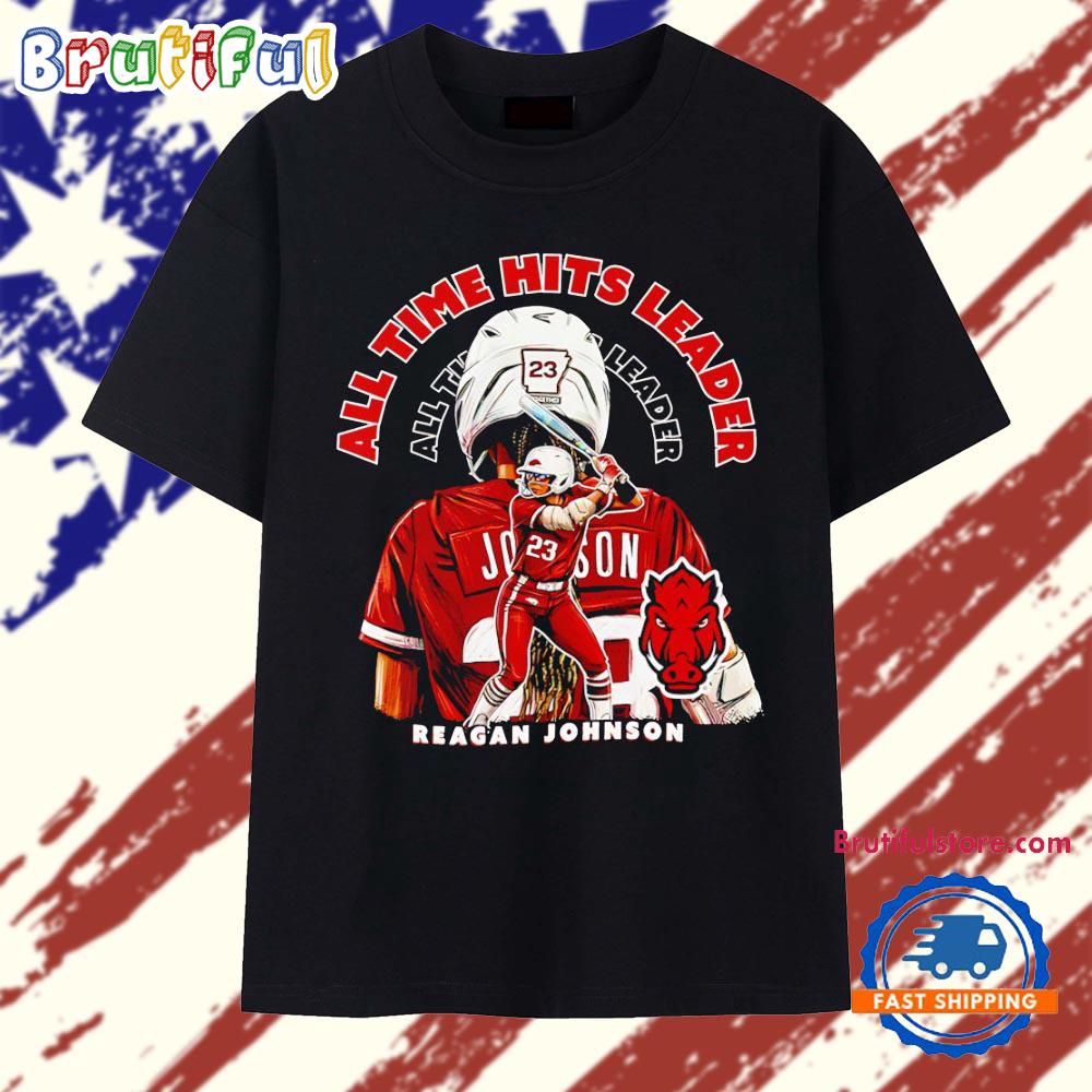 Reagan Johnson All Time Hits Leader Arkansas Razorbacks softball T Shirt