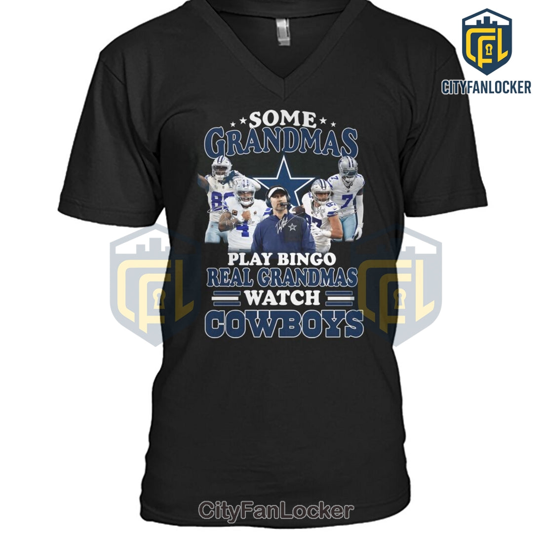 Real Grandmas Watch Cowboys Shirt