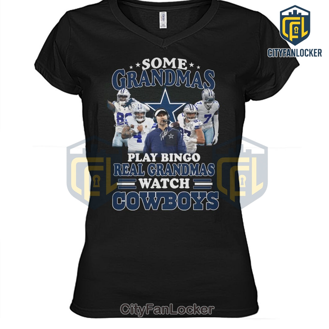 Real Grandmas Watch Cowboys Shirt