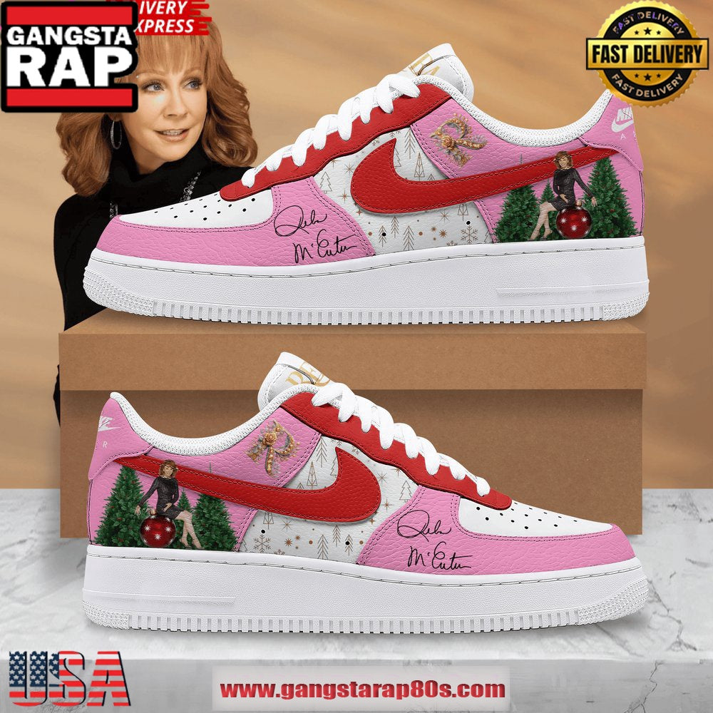 Reba McEntire Christmas Holiday Special Air Force 1 Running Sneakers Shoes