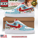 Reba McEntire Merry Christmas Air Force 1 Running Sneakers Shoes