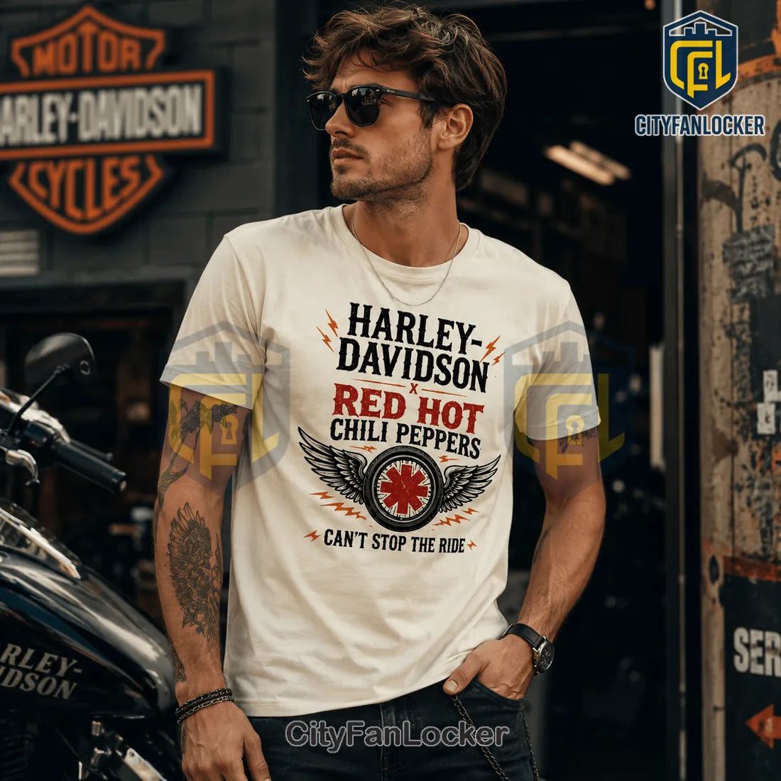 Red Hot Chili Peppers Harley-Davidson Can’t Stop The Ride T-Shirt