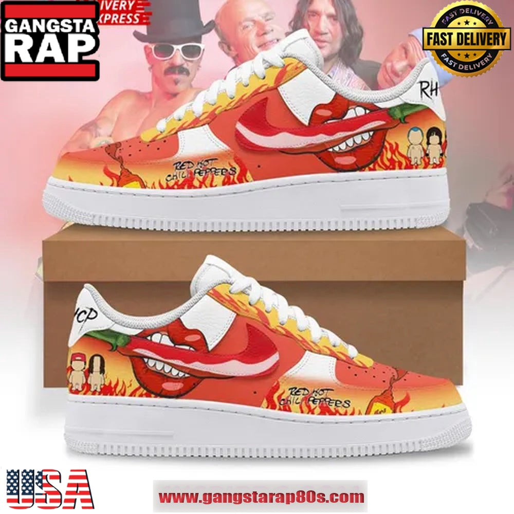 Red Hot Chili Peppers Limited Edition Air Force 1 Sneakers Shoes