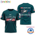 Red White And Philadelphia Eagles 2025 Football 4th Of July 3D Shirt