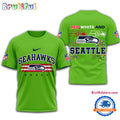 Red White And Seattle Seahawks 2025 Football 4th Of July 3D Shirt