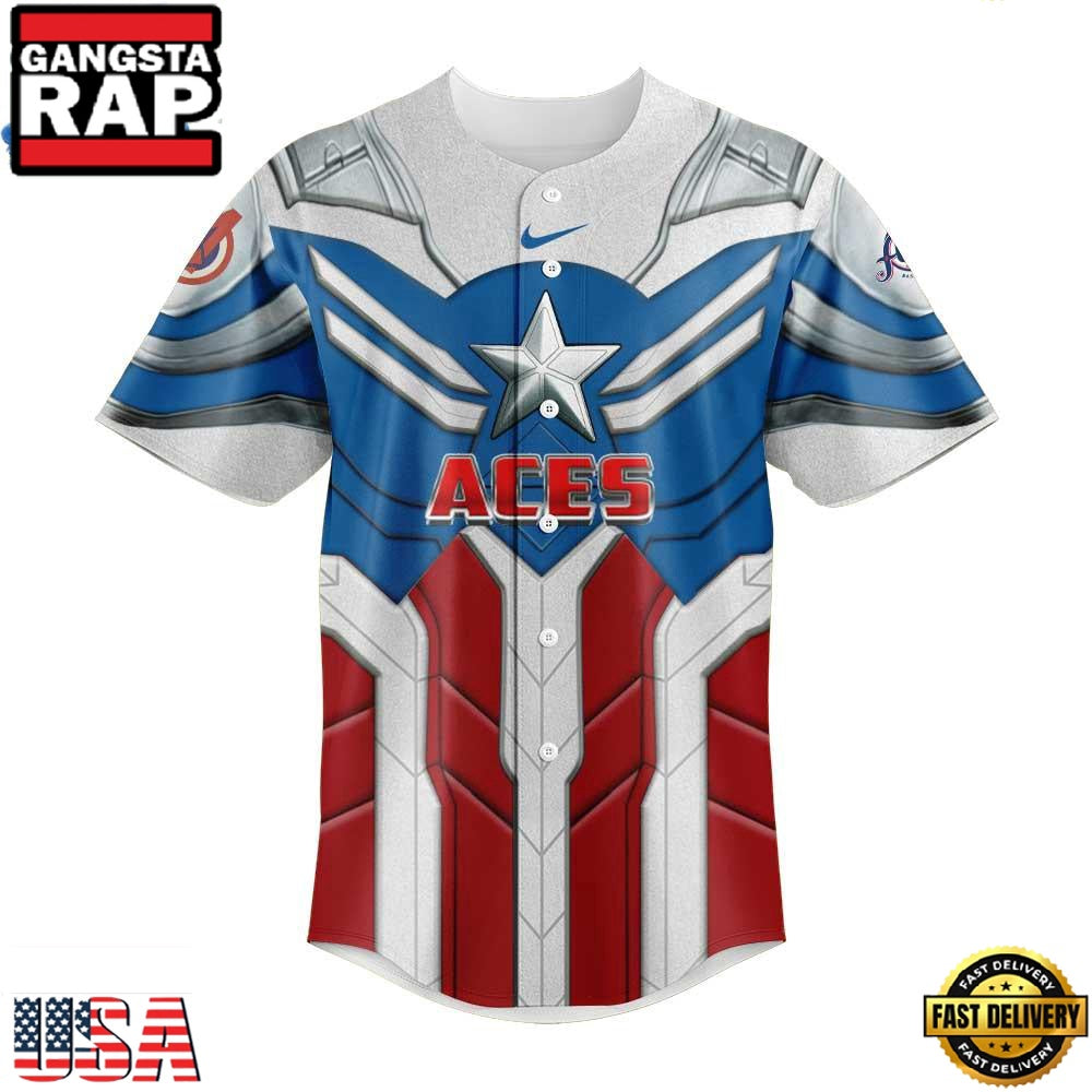 Reno Aces x Marvel Defenders Of The Diamond New Design Baseball Jersey