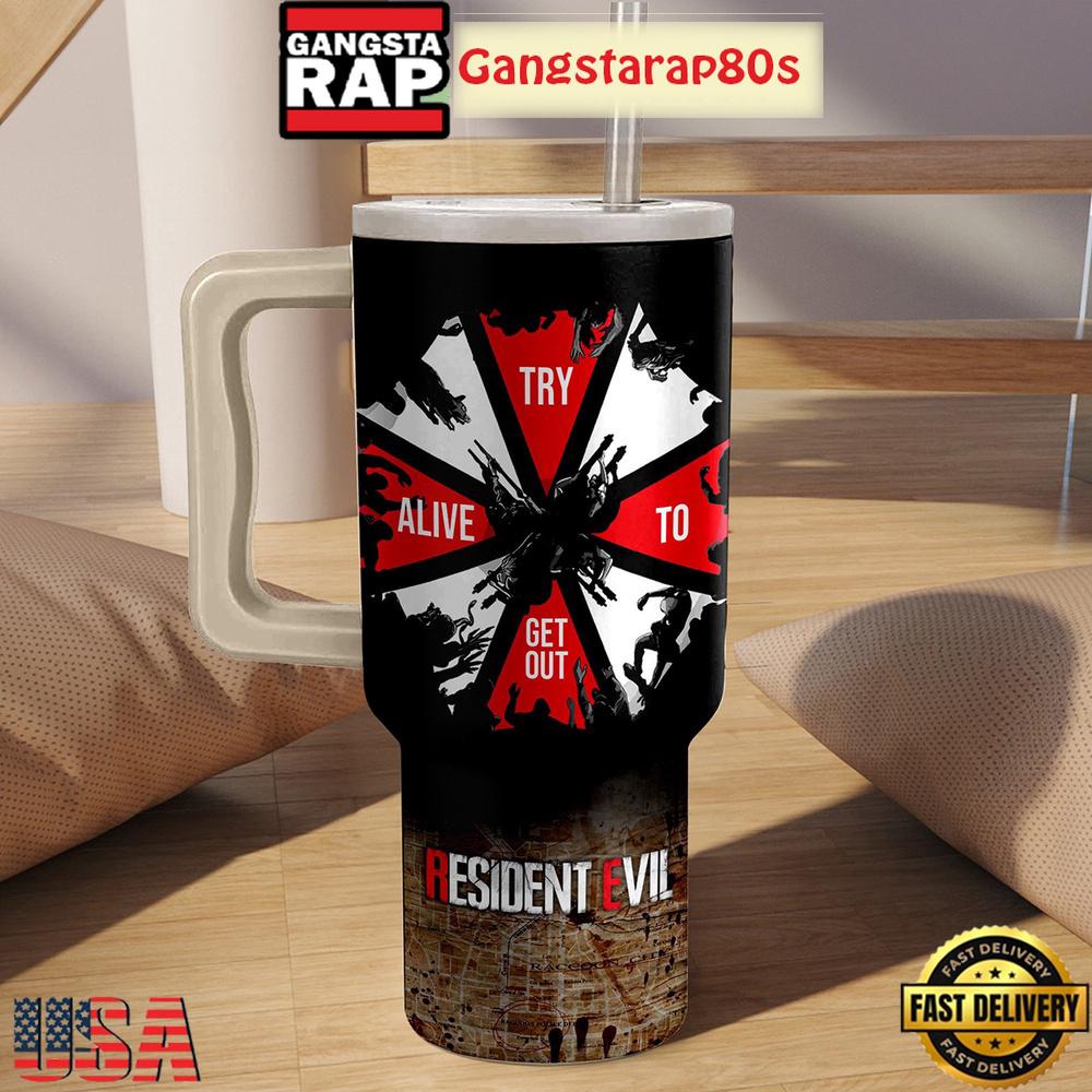 Resident Evil Saga Fan Tumbler Cup 40oz