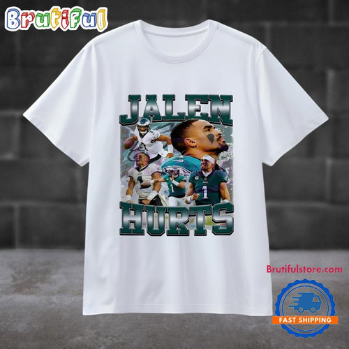 Retro 90s Jalen Hurts Philadelphia Eagles Football Player T Shirt