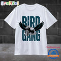 Retro Bird Gang Philadelphia Eagles Trophy 2025 Super Bowl Champions T Shirt