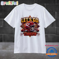 Retro Lets Go Chiefs Kansas City Football Helmet T Shirt