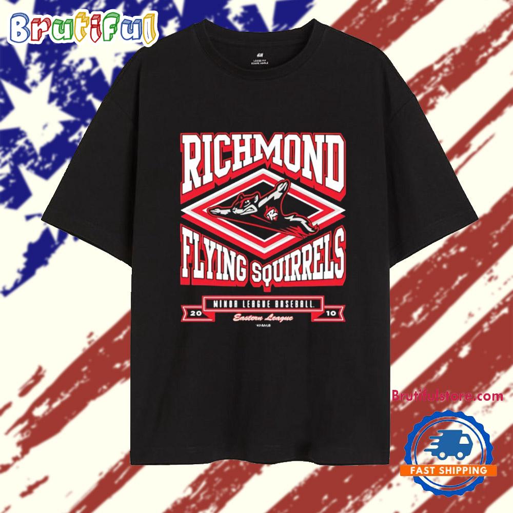 Richmond Flying Squirrels MiLB 2010 Logo T Shirt