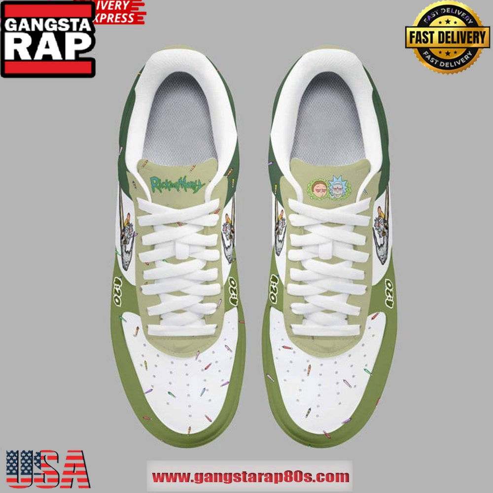 Rick and Morty Trippin 420 Limited Edition Air Force 1 Running Sneakers Shoes