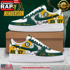 Rickey Henderson Limited Edition Air Force 1 Shoes Running Sneakers