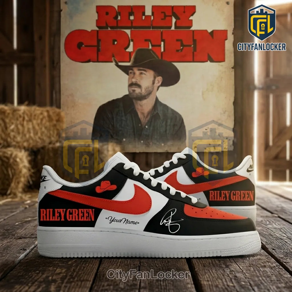 Riley Green Cowboy As It Gets Tour 2026 Air Force 1 Sneakers
