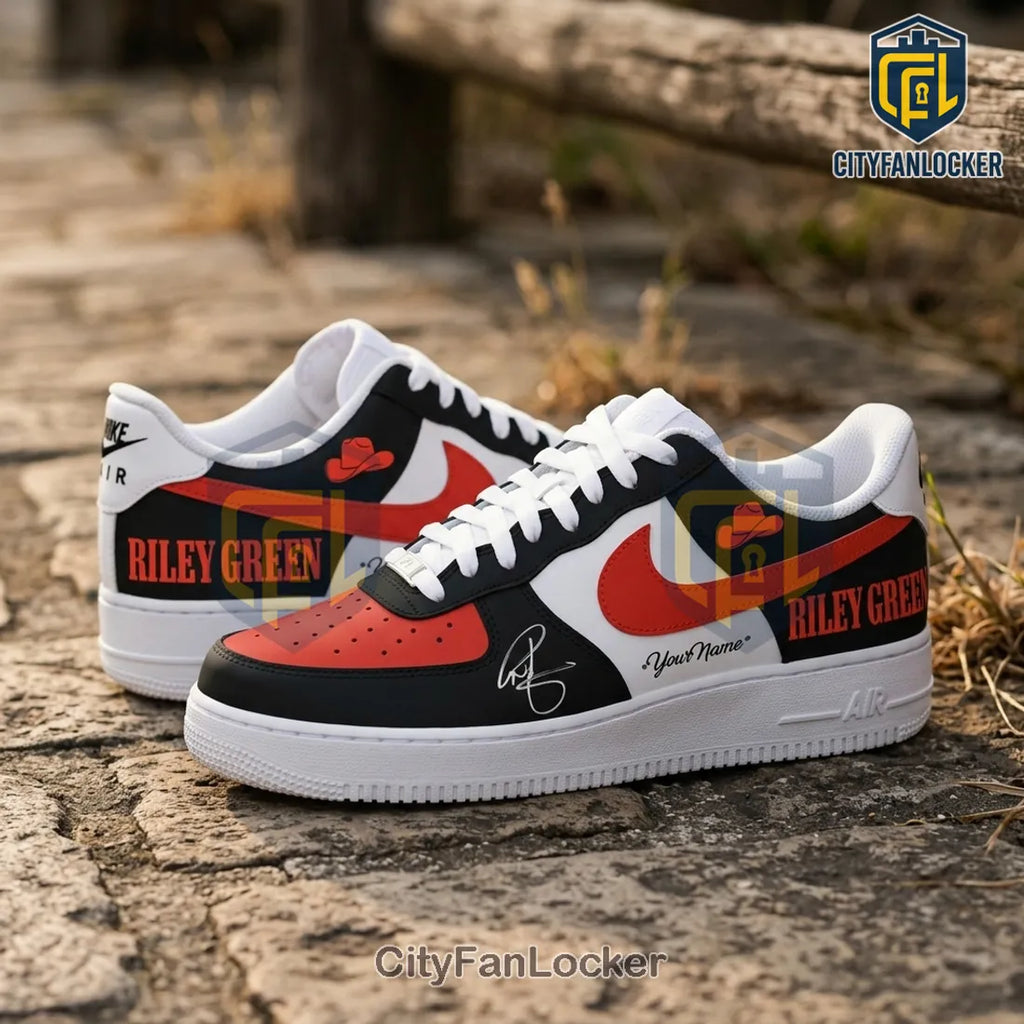 Riley Green Cowboy As It Gets Tour 2026 Air Force 1 Sneakers