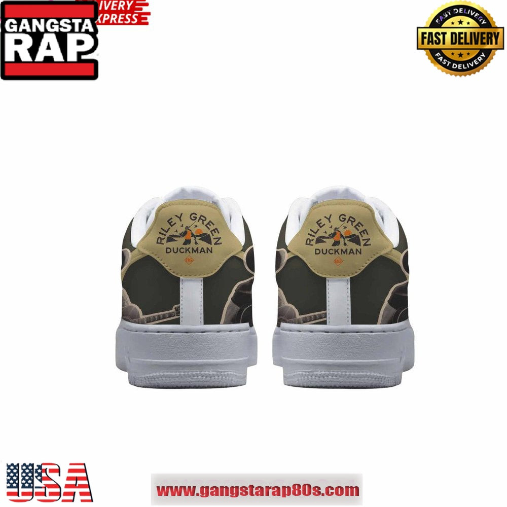 Riley Green Damn Country Music Tour 2025 Air Force 1 Running Sneakers Shoes