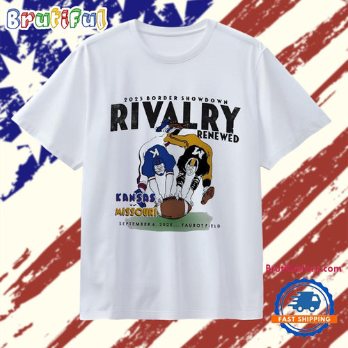 Rivalry Renewed 2025 Border Showdown Missouri Tigers vs Kansas Jayhawks T Shirt
