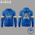 Roanoke Rail Yard Dawgs 2025 New Logo Blue Hoodie