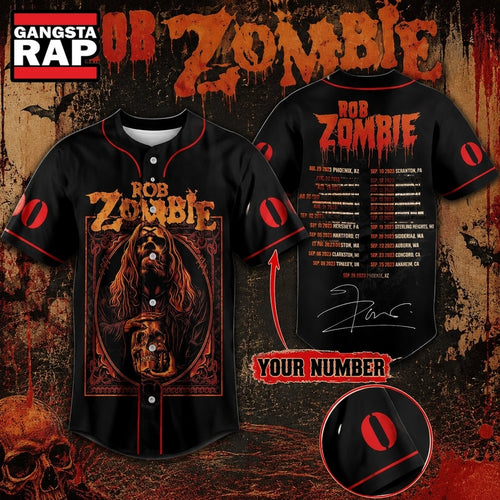 Rob Zombie Tour 2023 Personalized Baseball Jersey