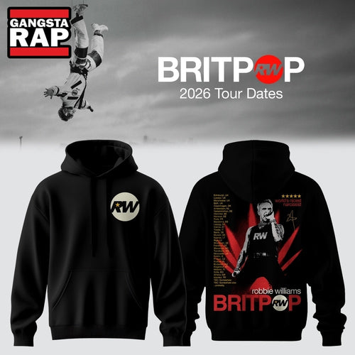 Robbie Williams BRITPOP World Tour 2026 Tour Dates Hoodie , Music Trending 3D Shirt
