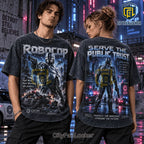 RoboCop Serve The Public Trust Acid Wash T-Shirt