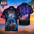 Rock Band Rush R40 Live Hawaiian Shirt , Music Hawaiian Shirt