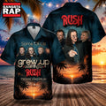 Rock Band Rush The Cool Ones Summer Aloha Hawaiian Shirt, Music Hawaiian Shirt
