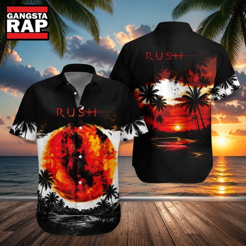 Rock Band Rush Vapor Trails Hawaiian Shirt , Music Hawaiian Shirt