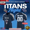 Rocket City Trash Panda x Tennessee Titans Night Edition Custom Football Jersey