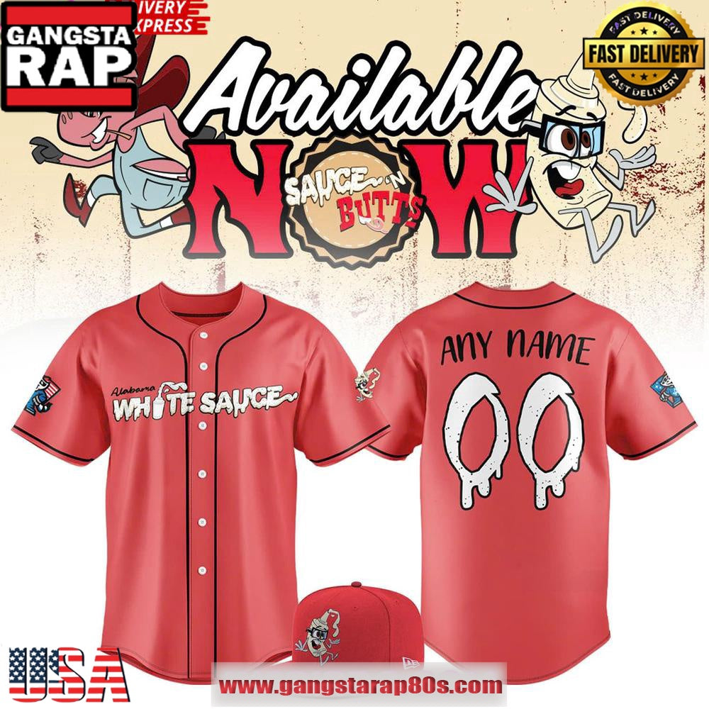 Rocket City Trash Pandas 2025 Alabama White Sauce Baseball Jersey Shirts