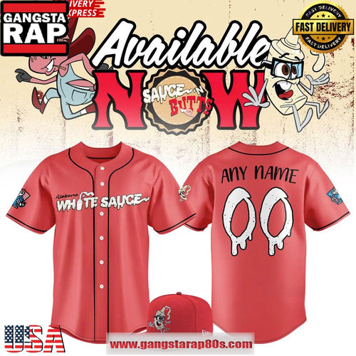 Rocket City Trash Pandas 2025 Alabama White Sauce Baseball Jersey Shirts