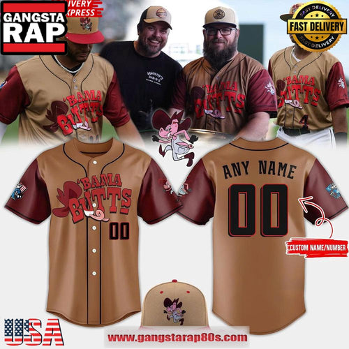 Rocket City Trash Pandas Bama Butts 2025 Custom Baseball Jersey Shirt