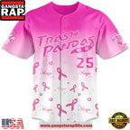Rocket City Trash Pandas Cancer Night Limited Edition Pink Custom Baseball Jersey Shirt