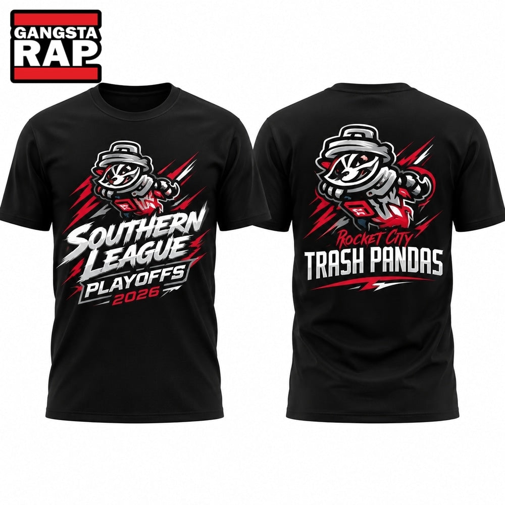 Rocket City Trash Pandas Southern League Playoffs 2026 T Shirt